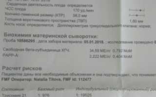 Низкий папп при беременности