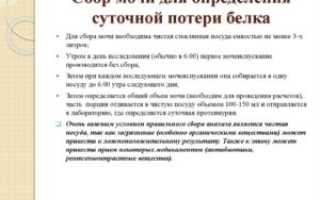 Как правильно собирать суточную мочу беременным на белок