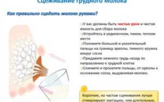 Больно сцеживать грудное молоко руками